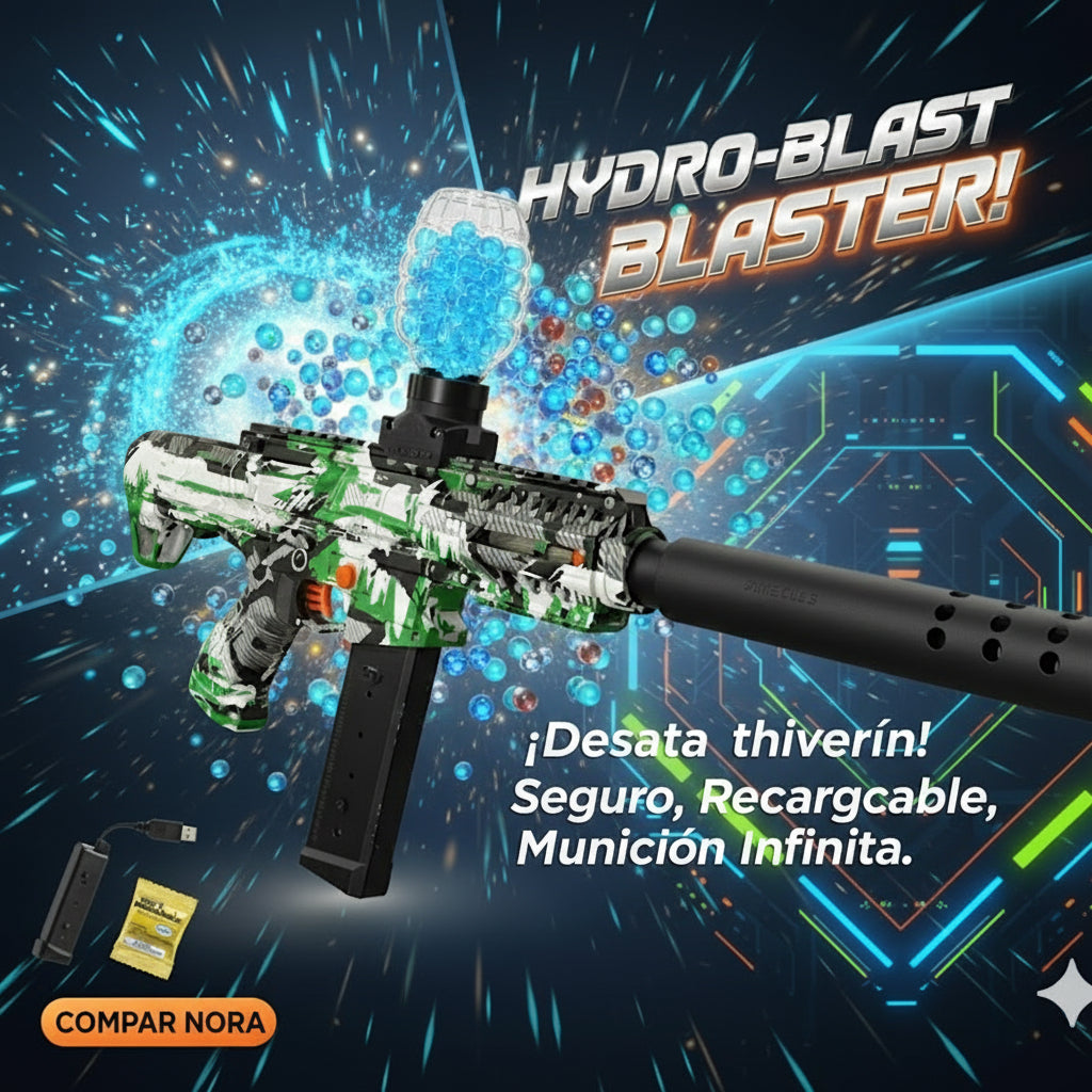 🔫💣 PISTOLA DE BOLAS HIDROGEL ELÉCTRICA AUTOMÁTICA